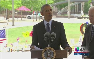 Obama visita a sobrevivientes y familiares de víctimas de Orlando