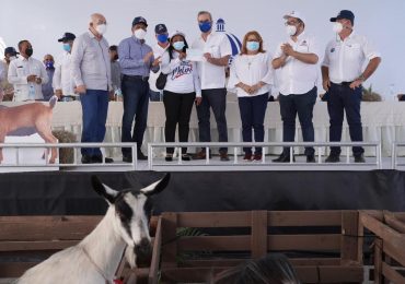 Presidente Abinader pone en marcha primer proyecto para impulsar crianza de chivos y ovejas en Azua