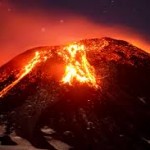 Gigantesca erupción en el sur de Chile