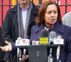 Senadora dominicana NY apoya congresistas contra agente ICE ante corte Queens