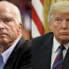 Trump cede y vuelve a poner la bandera a media asta en honor a McCain